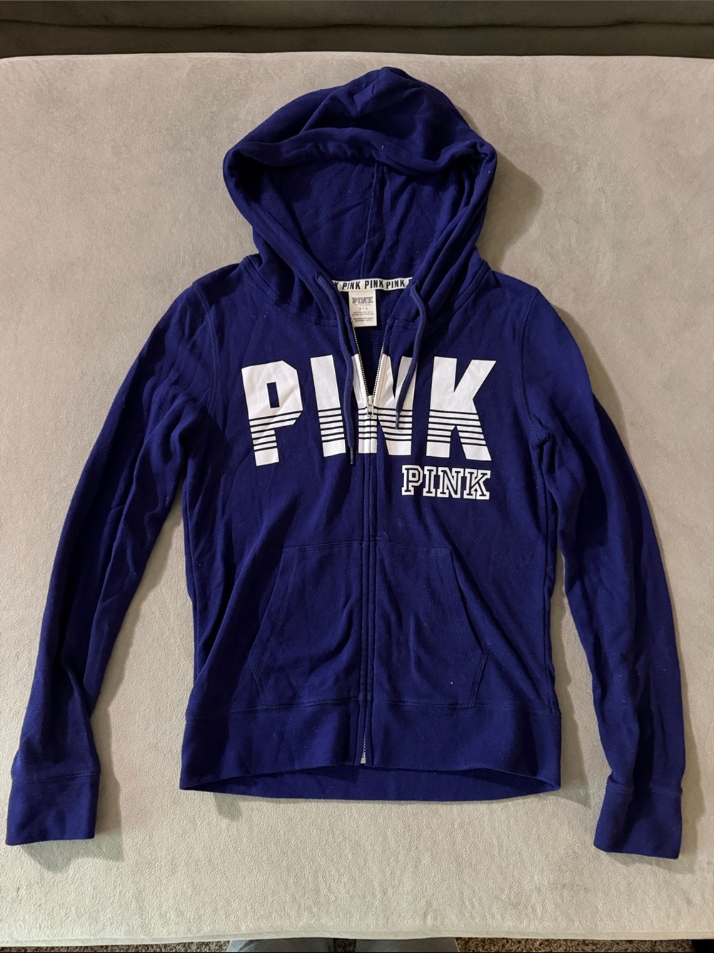 Victoria's Secret PINK Girls' Royal Blue Zip-Up Hoodie